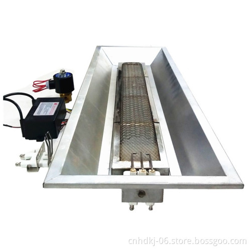 Overhead mounting infrared radiant heater for industrial units